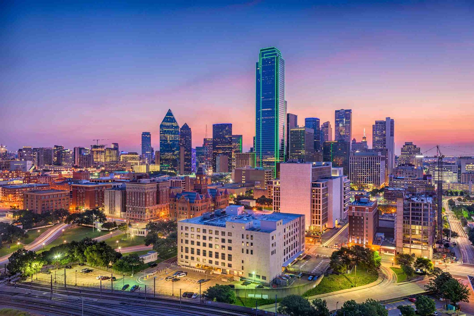 Dallas Texas City Skyline Image